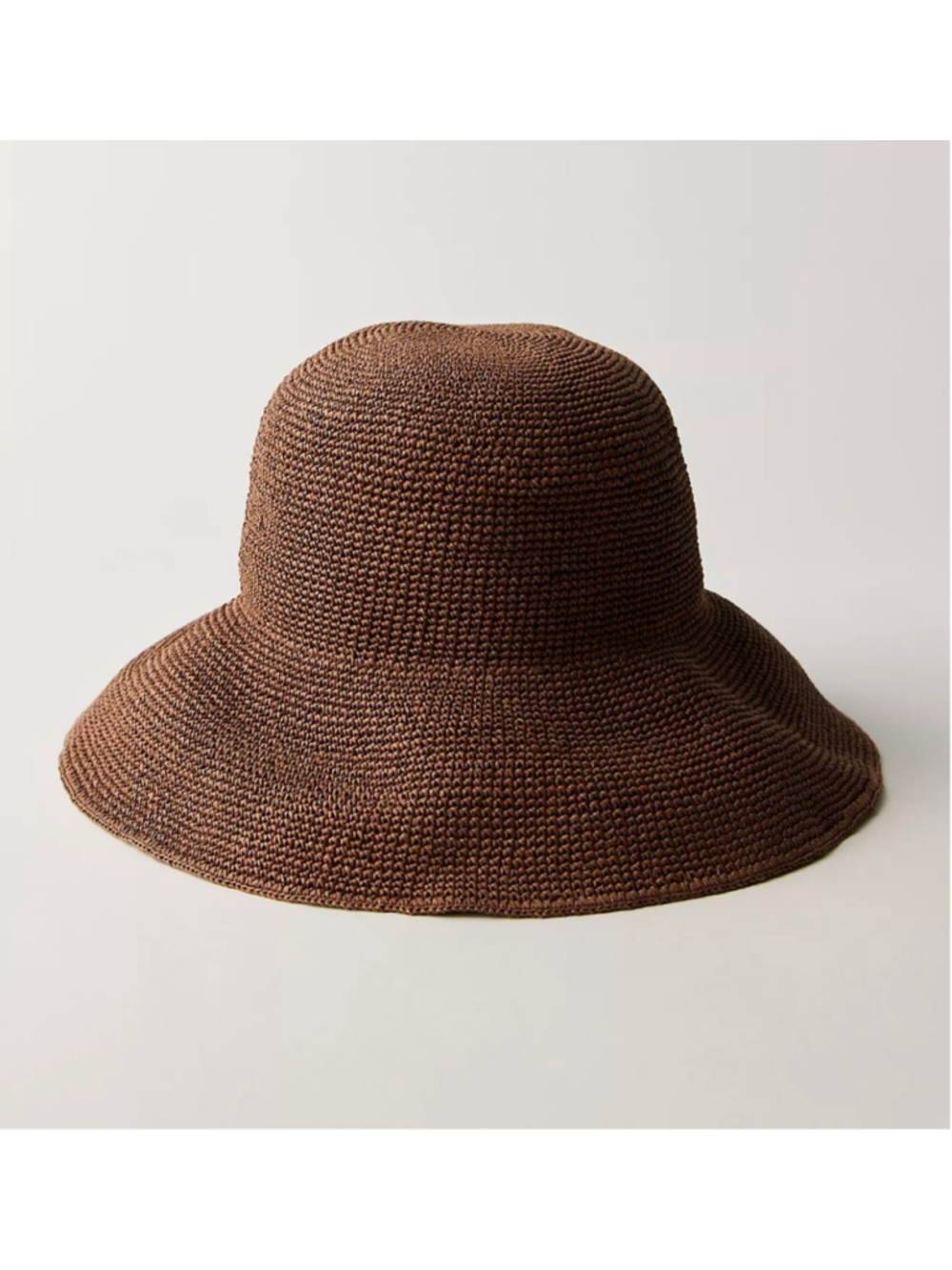 NWT Free People Chocolate Brown Sunny Day Beach Hat
